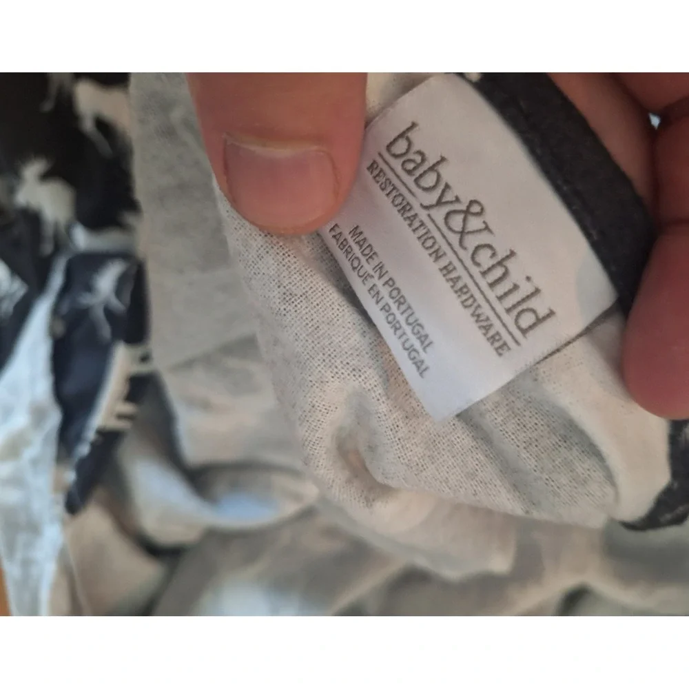 Restoration Hardware Baby & Child Moose Duvet Cover Set Queen 2 Pillow Shams